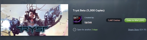 Цифровая дистрибуция - Халява от SteamGifts: Tryst BETA