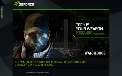 Watch Dogs - Watch Dogs в подарок покупателям GeForce GTX